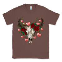 Chestnut valentines bull skull Classic Tee - RanaPortraitStore