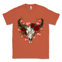 Copper valentines bull skull Classic Tee - RanaPortraitStore
