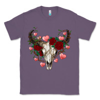 Lavender valentines bull skull Classic Tee - RanaPortraitStore