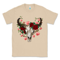 Mushroom valentines bull skull Classic Tee - RanaPortraitStore