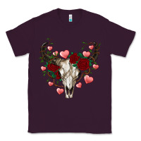 Plum valentines bull skull Classic Tee - RanaPortraitStore