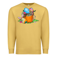 Antique Gold Easter Coffee Premium Sweatshirt - CowhideDigitalArt