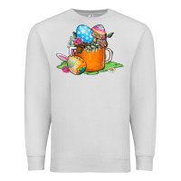 Dove Grey Easter Coffee Premium Sweatshirt - CowhideDigitalArt