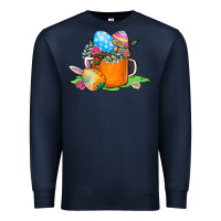 Navy Easter Coffee Premium Sweatshirt - CowhideDigitalArt