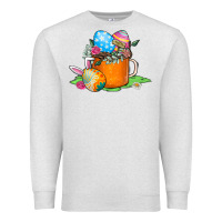 Oatmeal Heather Easter Coffee Premium Sweatshirt - CowhideDigitalArt