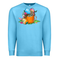 Ocean Blue Easter Coffee Premium Sweatshirt - CowhideDigitalArt