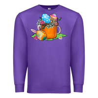 Purple Easter Coffee Premium Sweatshirt - CowhideDigitalArt