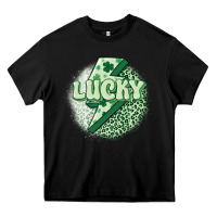 Black st. patrick's day lucky Heavy Core Tee - MaliasSmallBusiness