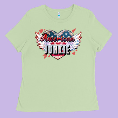American Junkie Ladies Tee Designed By Nancycooperartshop