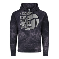 Cloud Black I Know I Play Like A Girl Try To Keep Up Volleyball Vintage Hoodie - Bettercallsaul