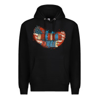 Black American junkie 4th of july Premium Hoodie - FaDigitalArtStudio