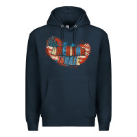 Navy American junkie 4th of july Premium Hoodie - FaDigitalArtStudio