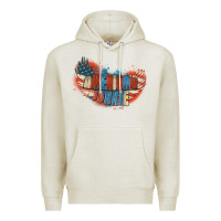 Oatmeal Heather American junkie 4th of july Premium Hoodie - FaDigitalArtStudio