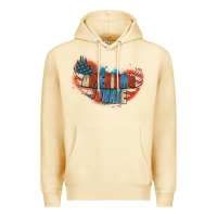 Pina Colada American junkie 4th of july Premium Hoodie - FaDigitalArtStudio