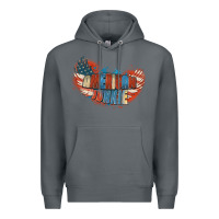 Rock American junkie 4th of july Premium Hoodie - FaDigitalArtStudio