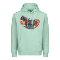 Seafoam American junkie 4th of july Premium Hoodie - FaDigitalArtStudio