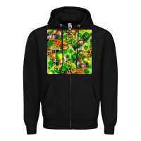 Black St. Patrick's Donkey With Shamrock Seamless Zipper Hoodie - FaDigitalArtStudio