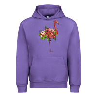 Tulip flamingo with tropical flowers Urban Hoodie - Artiststas