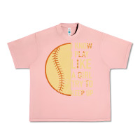 Salmon I Know I Play Like A Girl Try To Keep Up Softball Urban Heavy Tee - Bettercallsaul