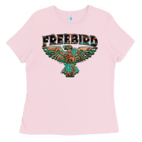 Bubblegum Pink aztec free bird Ladies Tee - NancyCooperArtShop