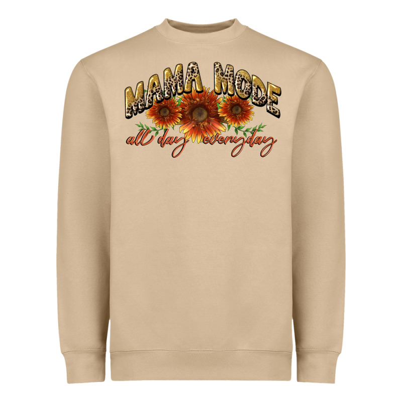 Mama Mode All Day Everyday Mother's Day Heavyweight Sweatshirt by CowGirlArtShop | Teevron