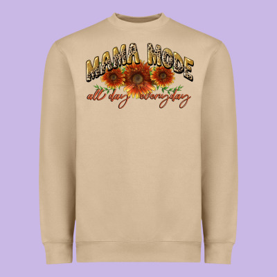 Mama Mode All Day Everyday Mother's Day Heavyweight Sweatshirt Designed By Cowgirlartshop