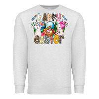 Oatmeal Heather Happy Easter Premium Sweatshirt - CowhideDigitalArt