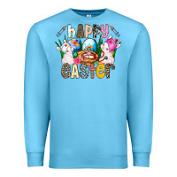Ocean Blue Happy Easter Premium Sweatshirt - CowhideDigitalArt