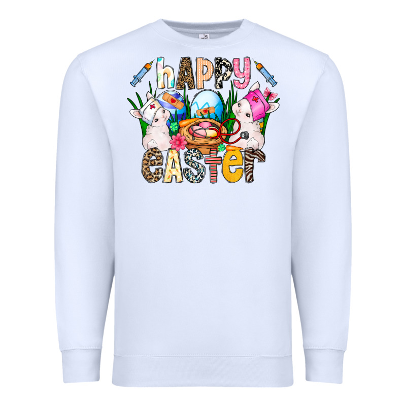 Happy Easter Premium Sweatshirt by CowhideDigitalArt | Teevron