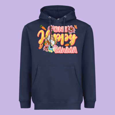 One Hoppy Mama Mother's Day Heavyweight Hoodie Designed By Lillyallendesigns
