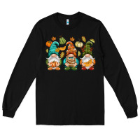 Black Fall gnomes Long Sleeve Tee - NancyCooperArtShop
