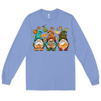 Colony Blue Fall gnomes Long Sleeve Tee - NancyCooperArtShop