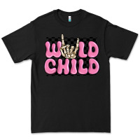 Black wild child pink skeleton Premium Tee - MaliasSmallBusiness