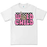 White wild child pink skeleton Premium Tee - MaliasSmallBusiness
