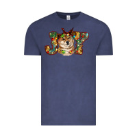 Vintage Denim shiba inu christmas joy Vintage Tee - RanaPortraitStore