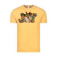 Vintage Mustard shiba inu christmas joy Vintage Tee - RanaPortraitStore