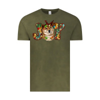 Vintage Olive shiba inu christmas joy Vintage Tee - RanaPortraitStore