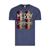 Vintage Denim Merry Christmas Leopard Vintage Tee - Bettercallsaul
