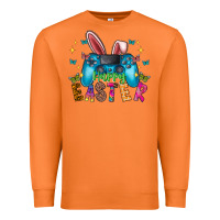 Carrot Happy Easter Gamer Premium Sweatshirt - CowhideDigitalArt