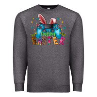 Charcoal Heather Happy Easter Gamer Premium Sweatshirt - CowhideDigitalArt