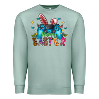 Seafoam Happy Easter Gamer Premium Sweatshirt - CowhideDigitalArt