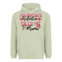 Matcha love message with cupid and hearts Heavyweight Hoodie - CowhideDigitalArt