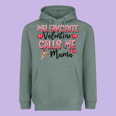 Love Message With Cupid And Hearts Heavyweight Hoodie Designed By Cowhidedigitalart