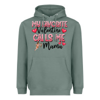 Sage love message with cupid and hearts Heavyweight Hoodie - CowhideDigitalArt