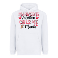 White love message with cupid and hearts Heavyweight Hoodie - CowhideDigitalArt