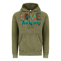 Vintage Olive love thanksgiving turkey Vintage Hoodie - RanaPortraitStore