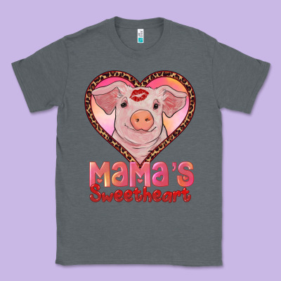 Mamas Sweetheart Baby Pig Classic Tee Designed By Ranaportraitstore