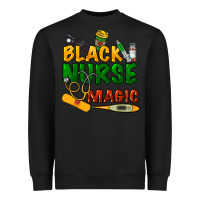 Black Black Nurse magic Heavyweight Sweatshirt - HowdyJamesFarm