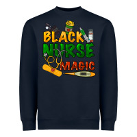 Navy Black Nurse magic Heavyweight Sweatshirt - HowdyJamesFarm