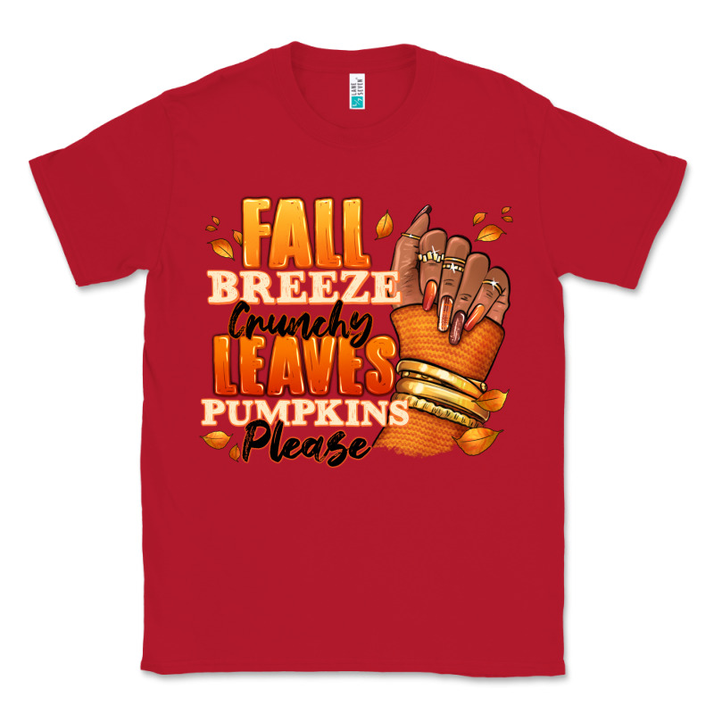 Fall Breeze Crunchy Leaves Pumpkins Please Classic Tee by RanaPortraitStore | Teevron